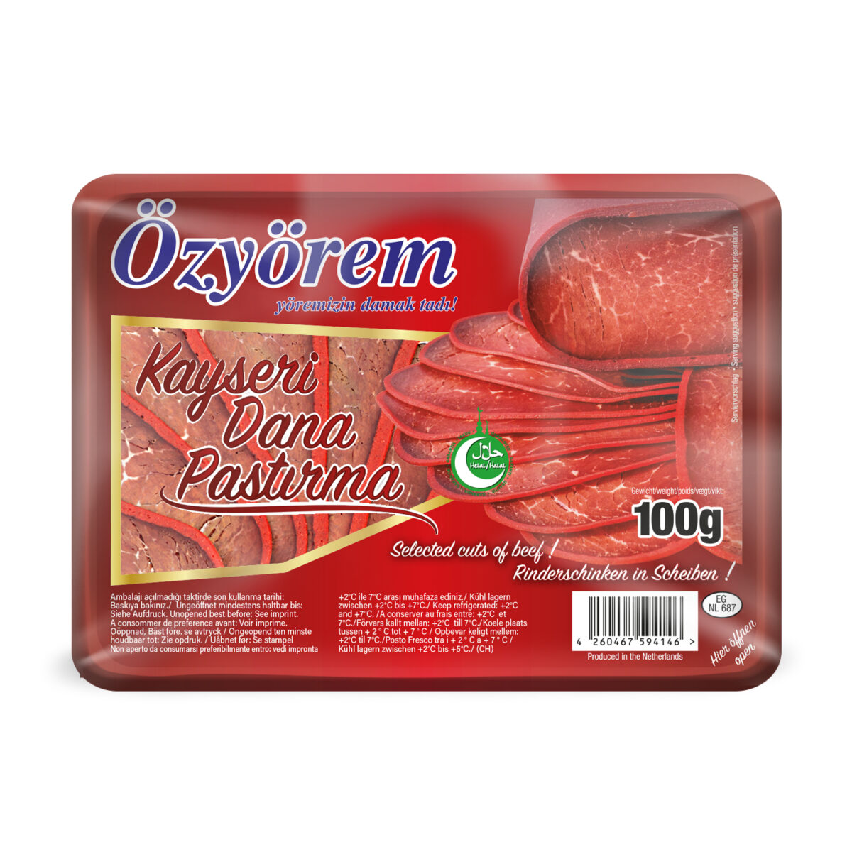6275 Dilim Pastirma 100g Berlin GiDaM