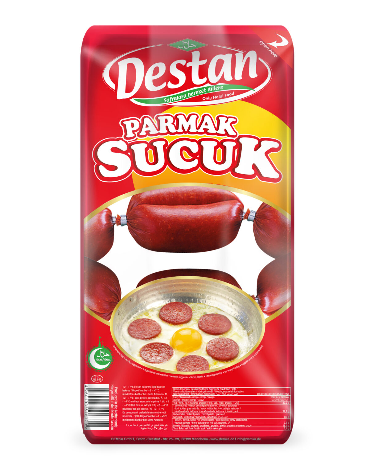 6571 Parmak Sucuk 1kg Berlin GiDaM